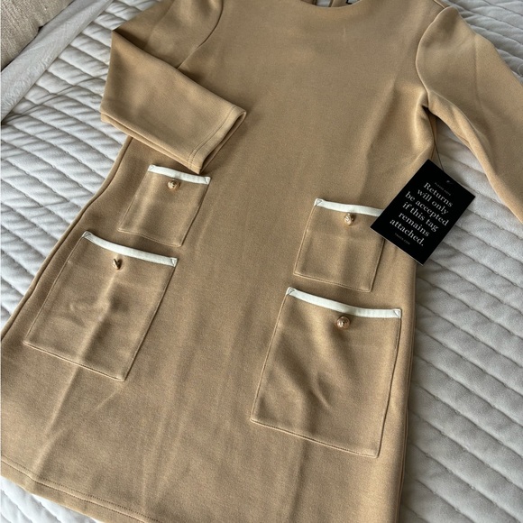 Tuckernuck Francoise mini dress Croissant. NWT. Reduced for faint make-up mark. - Picture 4 of 7